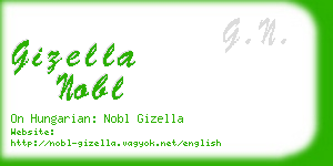 gizella nobl business card